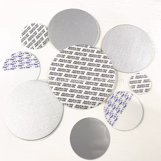 誘導ボトルキャップアルミホイルシーリングライナー/キャップコーヒー豆密封プラスチックボトル簡単にオープンタブ付き中国製