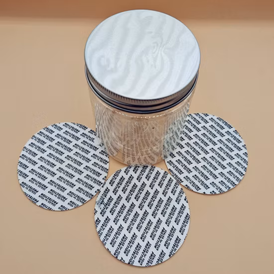 食品グレードの感圧キャップシール 感圧接着シール ボトルおよびジャーのシール